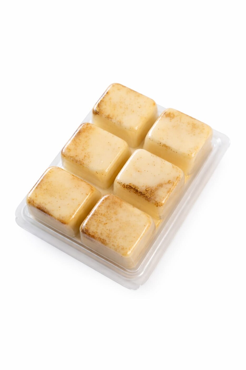 Tableta de wax melts de cera de soja en tono crema para quemador
